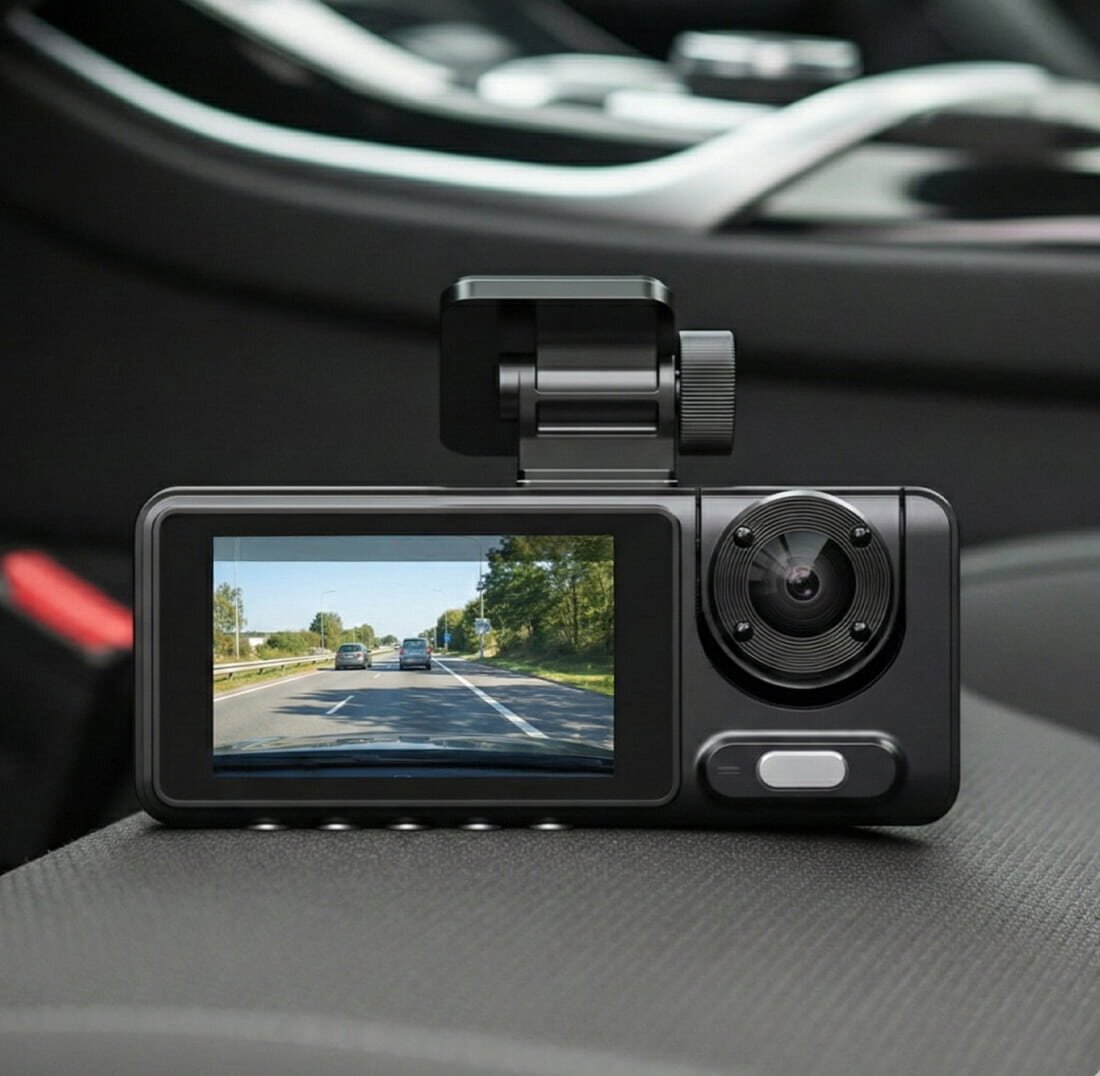 Rear screen of a dash camera